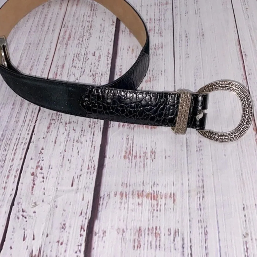 Brighton leather belt size 32 black